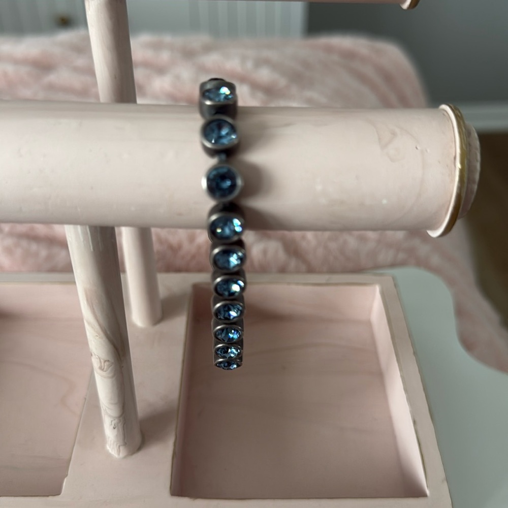 Touchstone Crystal Vintage Denim Blue Ice Bracelet